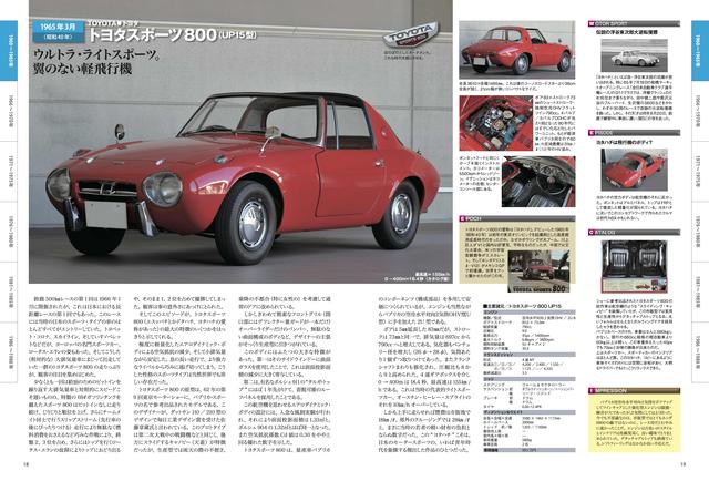画像: 「国産名車 昭和を駆け抜けた日本のスポーツカー」のトヨタスポーツ 800のページ。