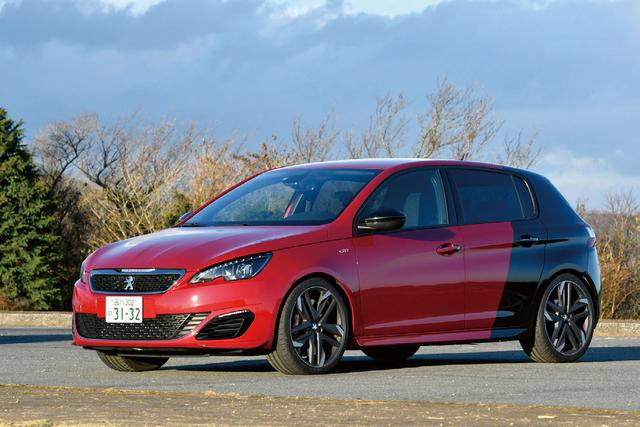 画像: プジョー308 GTi。個性的なツートンカラーだ。