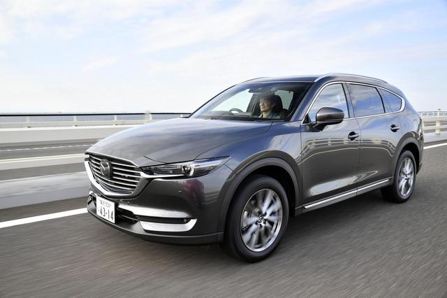 画像: CX-8 の走りは、ホイールベースが長いこともあり、CX-5 よりもドッシリとした落ち着きのあるものだった。