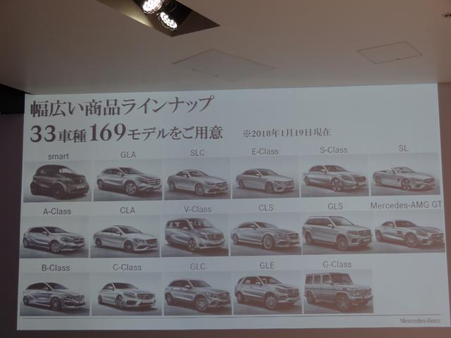 画像: 現時点でのメルセデス・ベンツラインナップ。実に充実している。