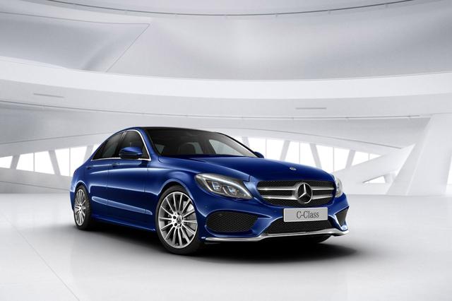画像: ブリリントブルーのC200 スポーツ デジーノ。