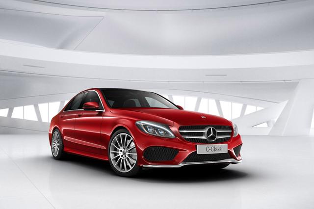 画像: ヒヤシンスレッドのC200 スポーツ デジーノ。