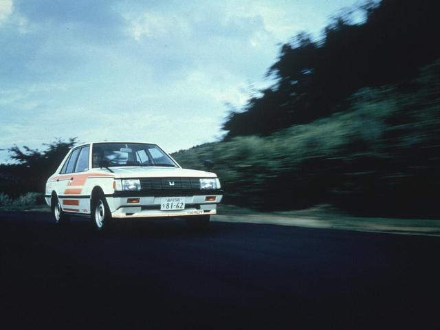画像: 1981年11月に追加されたランサーEX1800ターボ。このモデルはインタークーラーは付いていない。
