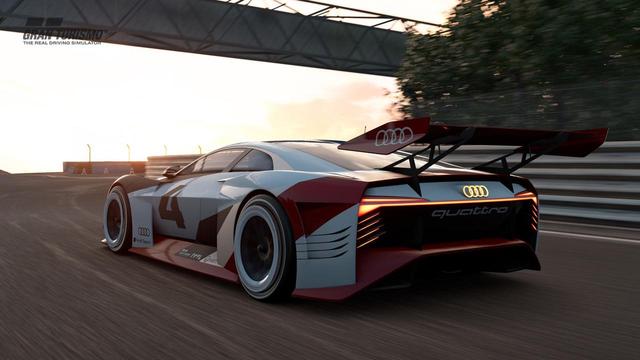 画像: ゲームの中で登場したアウディ e-tronビジョングランツーリスモ