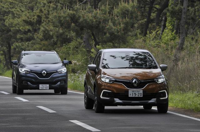 画像: ひとまわり大きなCセグメントSUV、カジャー(後ろ)も先日日本に上陸した。