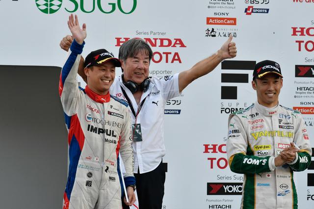画像: 2年連続で菅生戦を制しているTEAM IMPUL、関口雄飛と星野一義監督