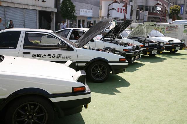 画像: 博物館が榛名山の近くにあるためか、頭文字Dに登場するのAE86も。
