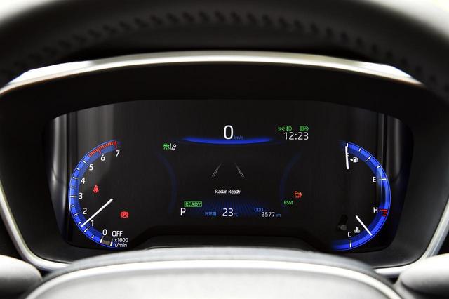 画像: ハイブリッド(スポーツグレード)のメーターパネル。