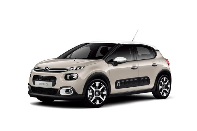 画像: 特別仕様車シトロエン C3 カフェエディション。サーブル(ボディカラー)とブランオパール(ルーフ)のツートンカラー。