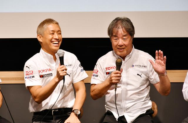 画像: TEAM IMPULドライバー関口雄飛選手(左)、監督の星野一義氏(右)