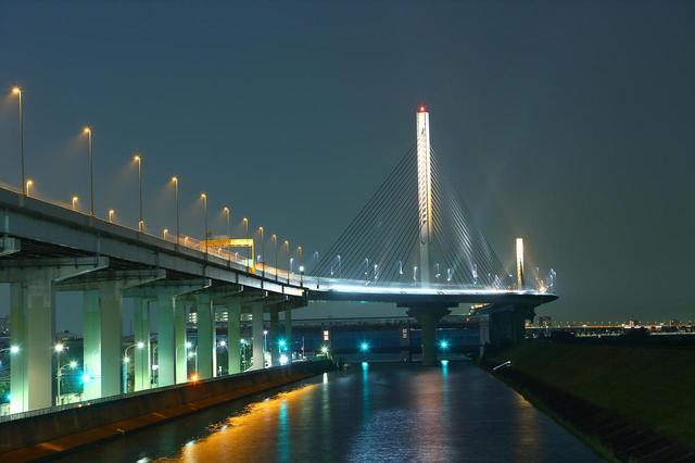 画像: かつしかハープ橋(中央環状線)