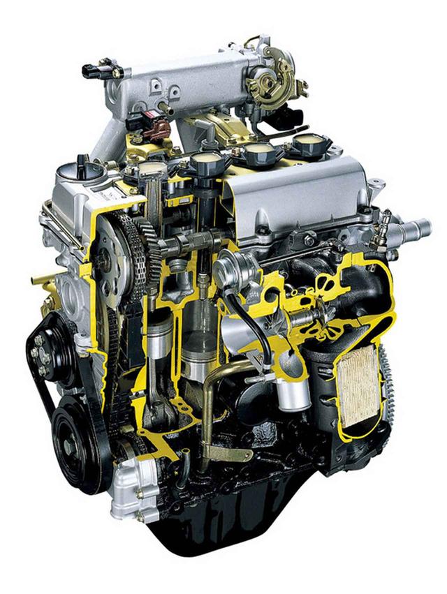 画像: 今はなき、軽自動車用直4エンジン。JB-DET型直4DOHCターボを搭載していた。