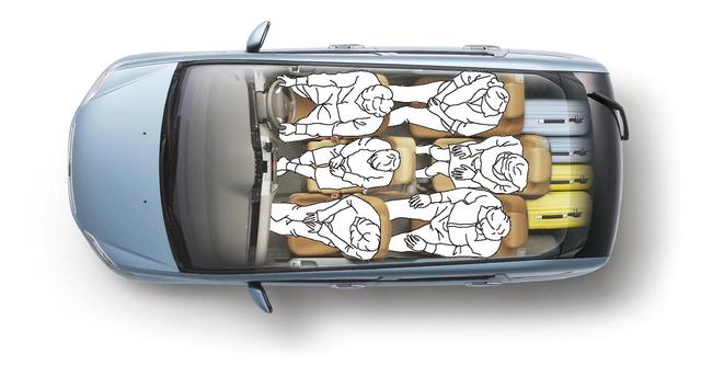 画像: 6人乗り乗車のイメージ。