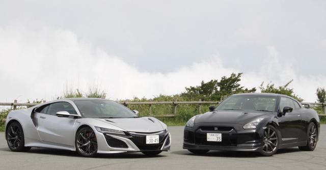 画像: 新型NSXとR35 GT-R。