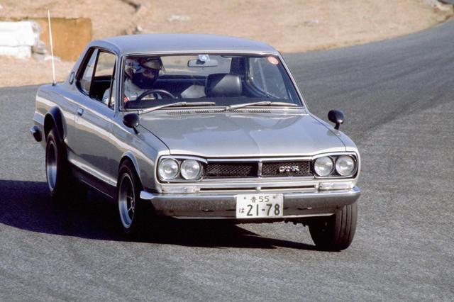 画像: 初代スカイラインGT-R(KPGC10)。