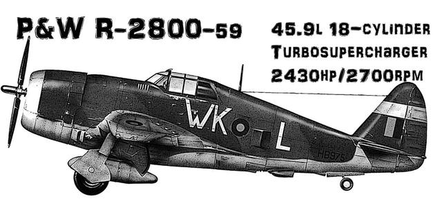 画像: 奇遇にも、ほぼ同期に登場したアメリカの雷電=P-47サンダーボルト。雷電同様、同機もアメリカ機の中でも特に極太だ。大排気量星型エンジンに加え、大型ターボスーパーチャージャーユニットを胴体に収めた結果このスタイルになった。