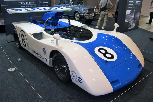画像: トヨタは、日本Can-Am仕様の2代目トヨタ7(1969年)からMIRAIまで6台を出展。