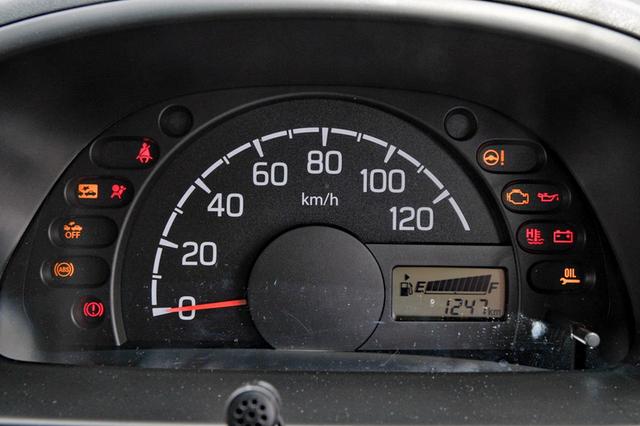 画像: メーターはシンプル。速度計は120km/hスケールだった。