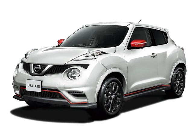 画像: ジューク 15RX Vセレクション Style NISMOのボディカラーは3色あり、これは「ブリリアントホワイトパール(3万7800円高)」。