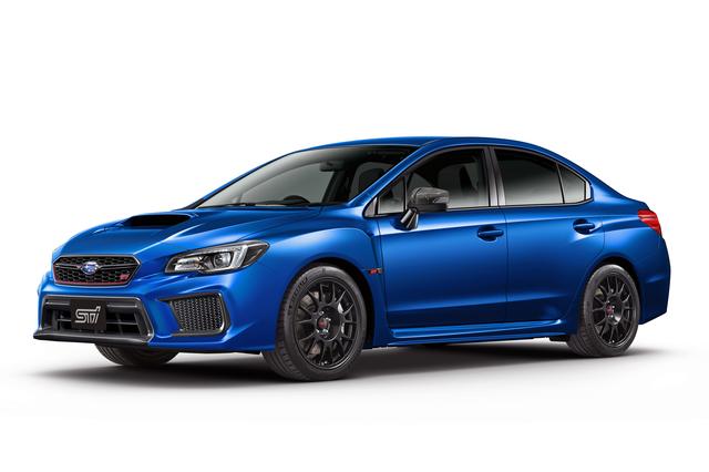 画像: ベース車両のWRX STI。