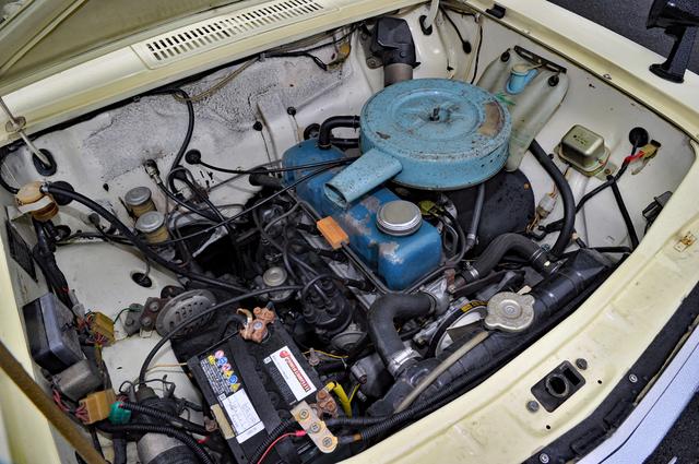 画像: 16万km走ってもトラブル知らずだったA型エンジン。初代サニー搭載時は988ccで、2代目では1171ccに拡大された。