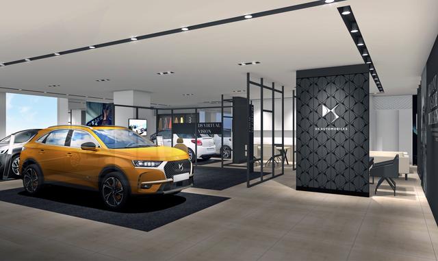画像: ショールーム内のイメージイラスト。最新モデルのDS7クロスバックをはじめ、常時3台を展示予定。