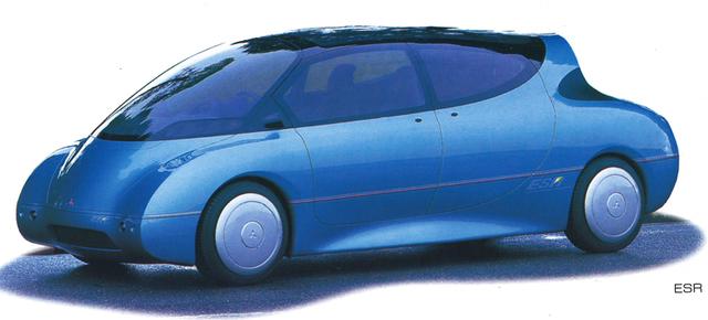 画像: すでに1993年にはシリーズハイブリッドのコンセプトカー「ESR」を発表していた。ちなみにESRとは、エコロジカル・サイエンス・リサーチの頭文字。