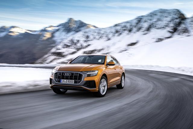 画像: アウディのSUVラインナップの頂点のモデルとして2018年6月に中国で発表されたQ8。Q7よりも幅は広いが、全長と全高は短くなっており、クーペライクなキャラクターが備わる。48Vシステムのマイルドハイブリッドと4輪操舵システムを搭載する。