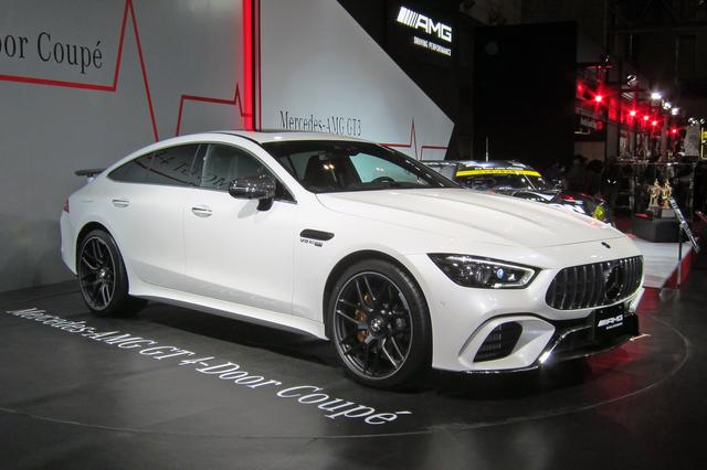 画像: 東京オートサロン2019でサプライズ展示された、メルセデスAMG GT 4ドアクーペ。2/14に正式発表される。