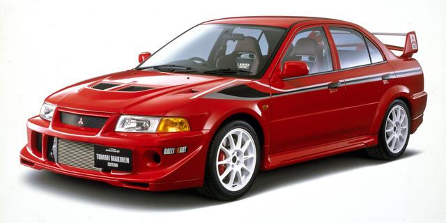 画像: 1999年12月に発売された特別仕様車「トミー・マキネン エディション」。ランエボVIを舗装路向けに走行性能を特化させ、内外観のドレスアップでWRCを彷彿とさせている。