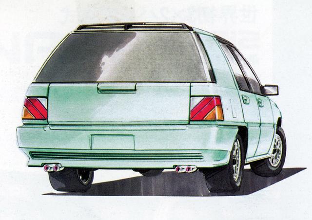 画像: ユニークなデザインのリアコンビランプは市販車に継承された。