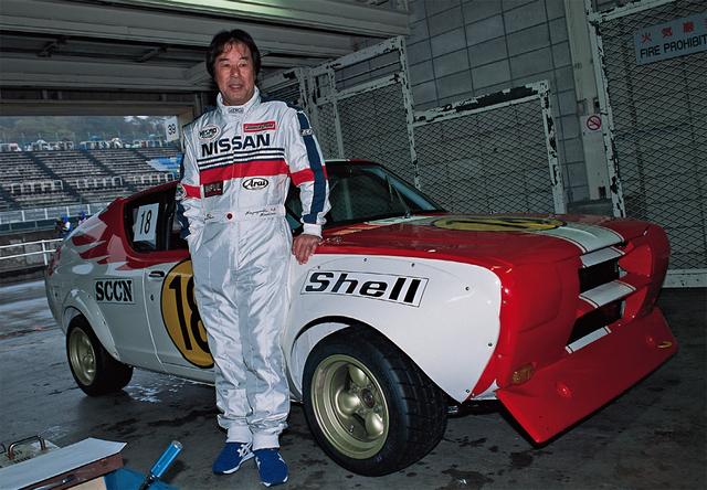 画像: 2002年のNISMOフェスティバルで懐かしのチェリー(KPE10)と。「今見るとサイズが小さいよね。ZやGT-Rは先輩達が乗っていて、オレにはなかなか回ってこなかったんだ」(星野)。