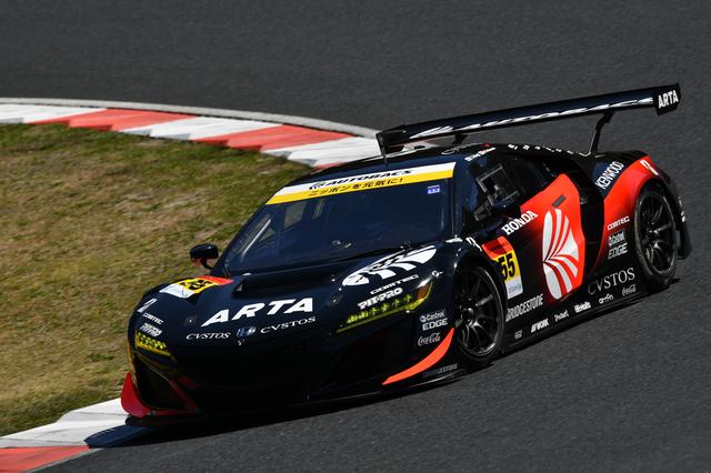 画像: スーパーGTデビュー戦の福住仁嶺がドライブするARTA NSX GT3がポールポジションを獲得。