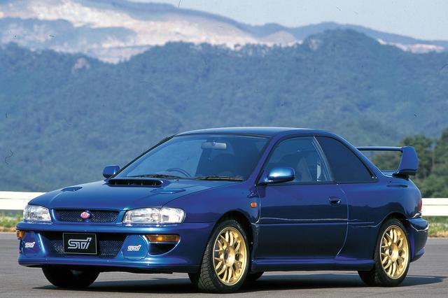画像: 1998年に発売された、22B STiバージョン。WRC参戦の記念的なモデルで、ワールドラリーカー97の外観を忠実に再現している。