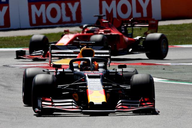 画像: フェラーリを破り3位に入賞したマックス・フェルスタッペン(レッドブル・ホンダ)。