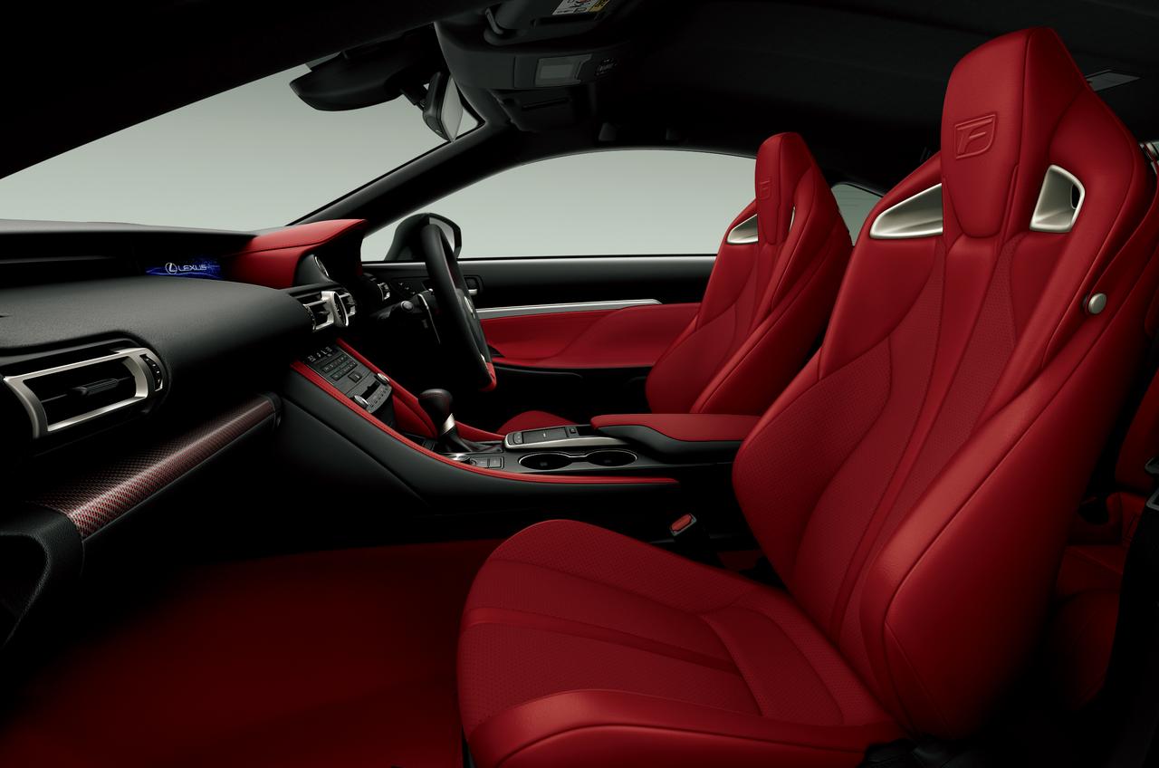 レクサスRCF 純正赤アームレスト (パフォーマンスパッケージ純正) LEXUS レクサスRCF 純正赤アームレスト (パフォーマンスパッケージ純正