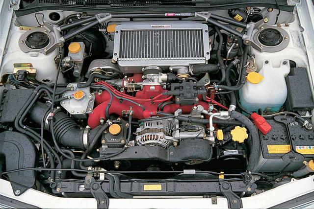 画像: EJ20ターボはこれ以上の出力/トルクアップはエンジン自体を見直さないと無理、というレベルまでチューンされ尽くされていた。