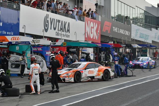 画像1: ピットタイミングで順位変動が