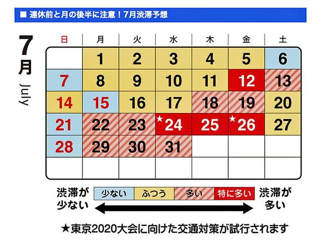 画像: 渋滞等の影響により迂回が推奨される通行止め・車線規制工事の実施予定
