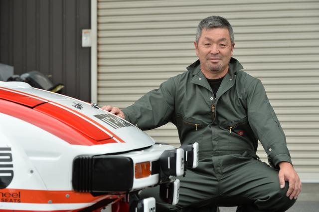 画像: オーナーの渡辺靖彦さん(57歳)。マツダにはエンジンパーツの再販を望みたいとのこと。