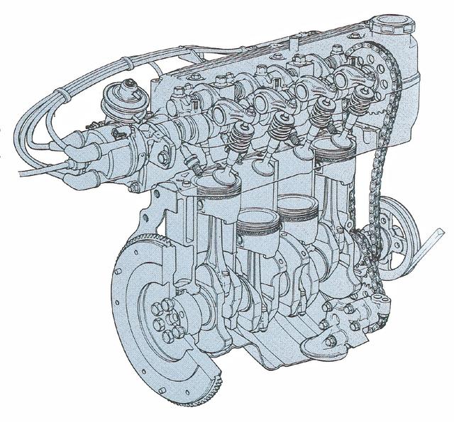 画像: エンジンは新開発のE5型直4SOHC。1.5Lから85ps/12.3kgmを発生した。