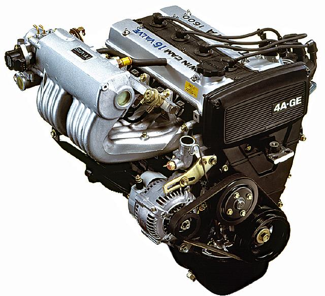 画像: リアミッドに横置きされる4A-Gエンジン。レビン/トレノなどにも積まれていた1.6LのDOHCは、130psの出力、15.2kgmのトルクを発生。