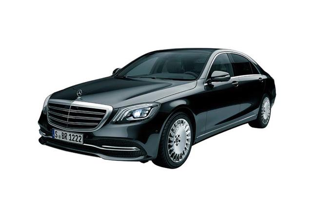 画像: メルセデス・ベンツ S560 ロング ショーファーリミテッド。19インチのディッシュホイールが特別装備される。