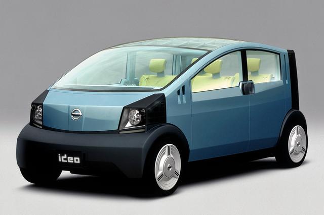 画像: モノフォルムのスタイルが独特の、日産 イデオ。