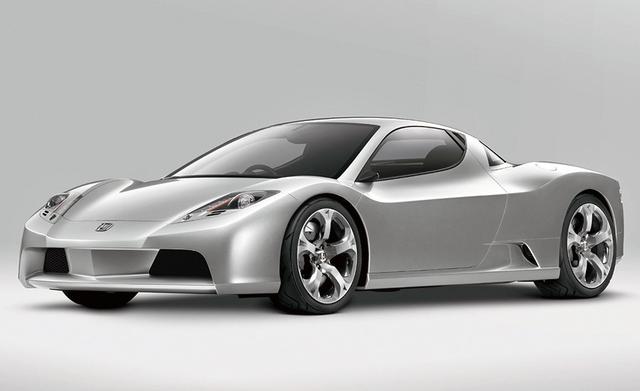 画像: 2代目ホンダ NSXか?と噂されたHSC。ドアは少し上方に跳ね上げ式に開く。