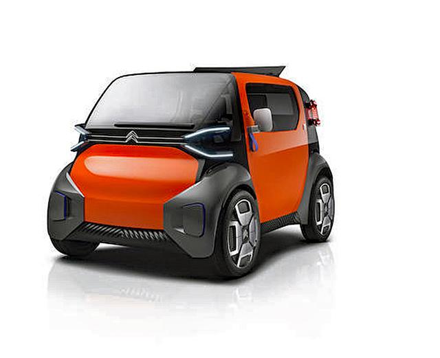 画像: 全長2.5m、全高1.5mの超小型EV「アミ ワン コンセプト」。