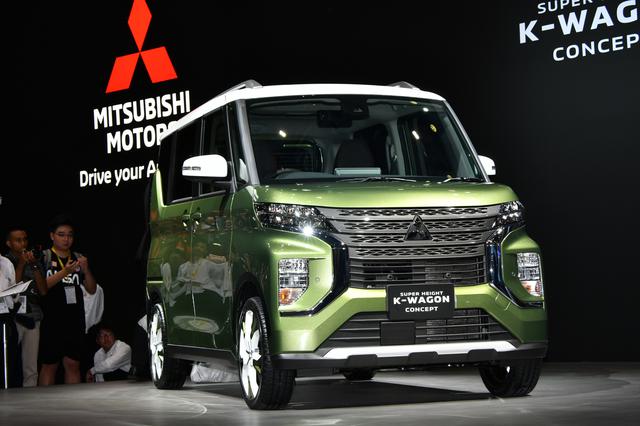 画像: 東京モーターショーに出品された三菱自動車のコンセプトモデル「K-WAGON」は、ほぼこのままのカタチで新型eKスペースとして3月に発売される。