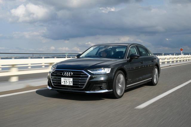 画像: 写真は日本仕様のアウディ A8。すでに自動運転レベル3にあたる「アウディAIトラフィックジャムパイロット」を完成させているが、諸条件が整わず導入には至っていない。