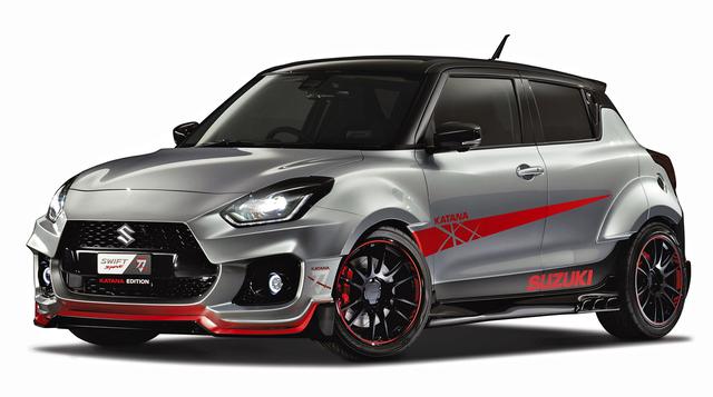 画像: 前後のワイドフェンダーで迫力を増したスイフトスポーツ カタナエディション。