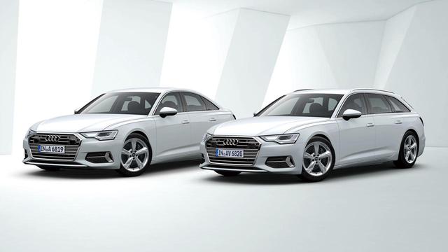 画像: A7スポーツバックとA6、A6アバントに追加されたグレード「45TFSI」。画像はA6 45TFSI クワトロ スポーツ(左)とA6アバント 45TFSI クワトロ スポーツ(右)。